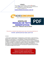 Apostila de Redação de Textos Discursivos para a Fundação Carlos Chagas (FCC)