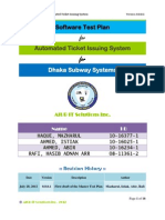 Software Test Plan For Automated Ticket Issuing System For Dhaka Subway Systems