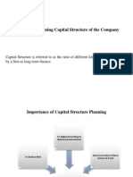 Factors Determining Capital Structure of The Company