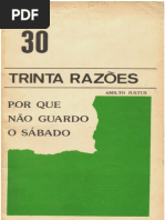 30 Razões porque não guardo o sábado - Amilto Justus -