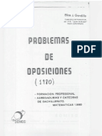 Problemas Oposiciones 1980 Braulio de Diego