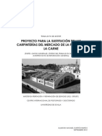 Trabajo Fin de Máster. Proyecto para La Sustitución de Las Carpinterías Del Mercado de La Puerta de La Carne. Parte I