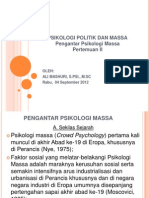 Pengantar Psikologi Massa (II)