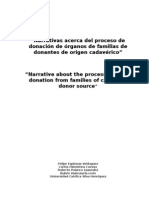 Narrativa de Familiares de Donadores de Órganos