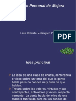 Presentación Proyecto Personal Luis Roberto Velásquez