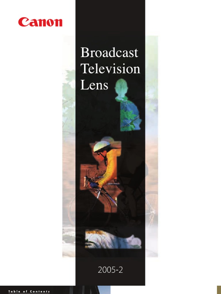 Canon Broadcast Television Lens PDF Zoom Lens Lens (Optics)