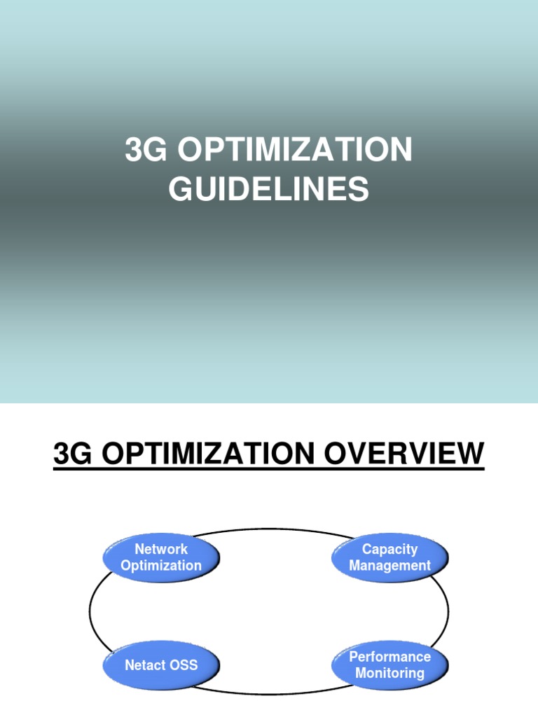 3g Optimization v2 | PDF | Mathematical Optimization | Antenna (Radio)