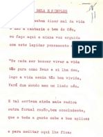 A Vida é Bela e Simples (Um soneto)1940