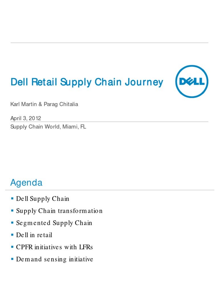 Dell's Digital Supply Chain Roadmap | PDF | Dell | Supply Chain