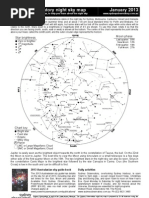 Download January 2013 night sky chart by Powerhouse Museum SN109690246 doc pdf
