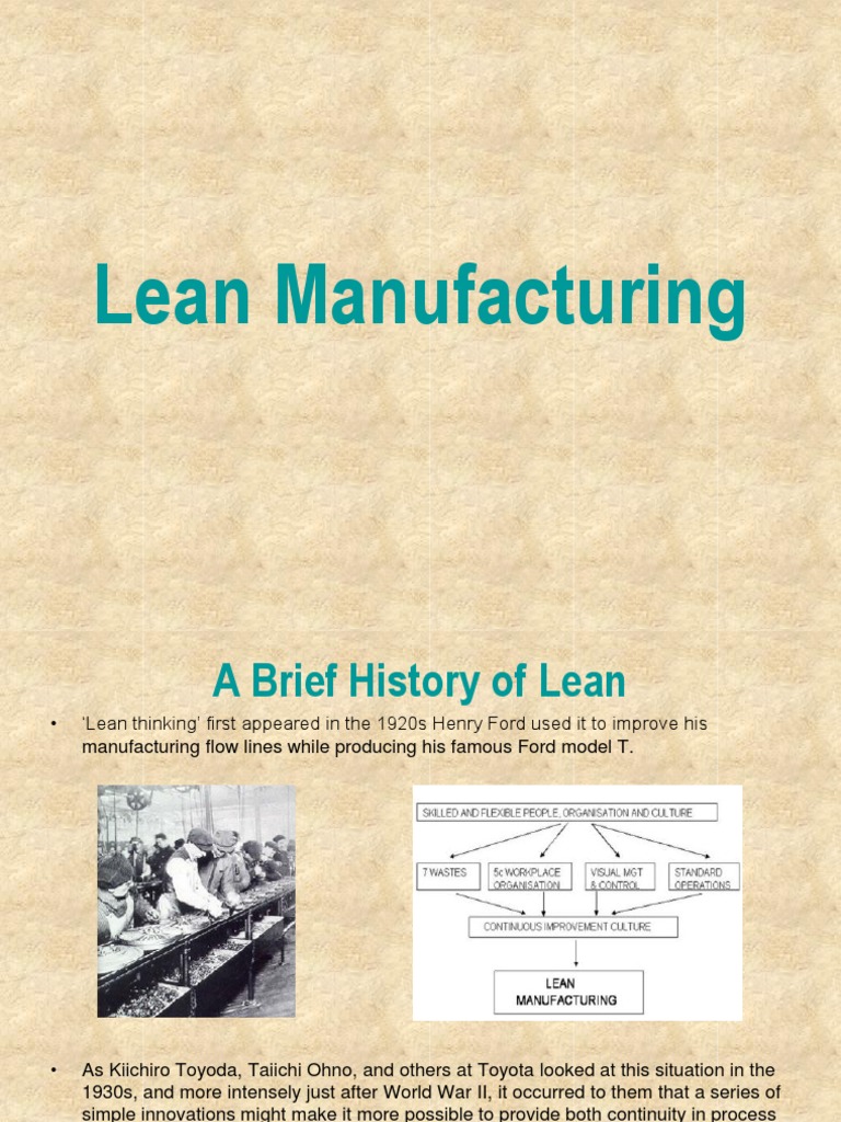 Lean Manufacturing | PDF | Lean Manufacturing | Inventory