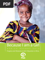 Download Progress and Obstacles to Girls Education in Africa Because I am a Girl Africa report 2012 by Plan International  SN109695746 doc pdf