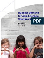 Building Demand For Asia Literacy: What Works: June 2012
