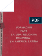 Clar - Formacion Para La Vida Religiosa Renovada en America Latina
