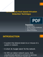 Network and Host IDS Techniques