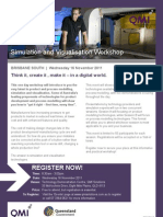 Simulation and Visualisation Workshop Flyer