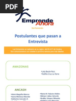 Download Filtro Entrevista - Postulantes Seleccionados by EmprendeAhora SN109710261 doc pdf