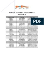 Horari Tutories Professorat