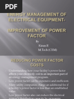 Energy Management of Electrical Equipment