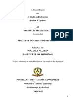 Project On Derivatives Futures and Options