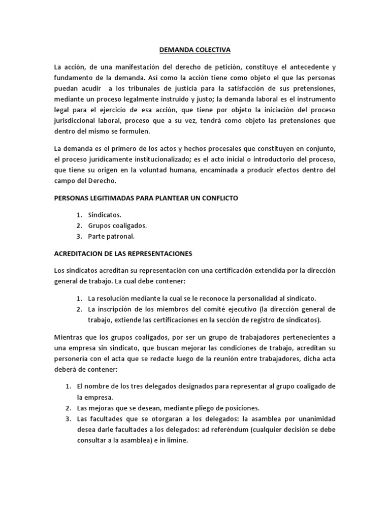 DEMANDA COLECTIVA GUATEMALA | Demanda judicial | Evidencia (ley