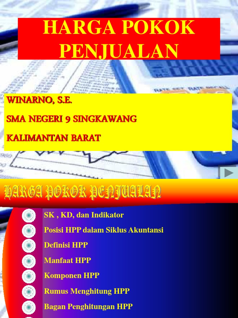 Harga Pokok-Penjualan
