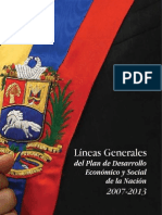 Lineas Generales Del Plan de Desarrollo 2007-2013 Venezuela