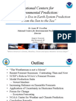 National Centers For Environmental Prediction: Entering A New Era in Earth System Prediction "From The Sun To The Sea"