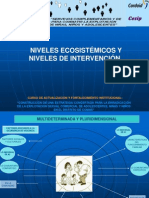 Niveles ecosistémicos y niveles de intervención ESC