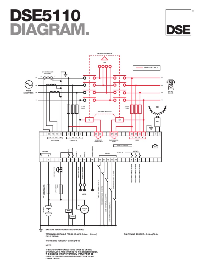 Dse 5110 Diagrams