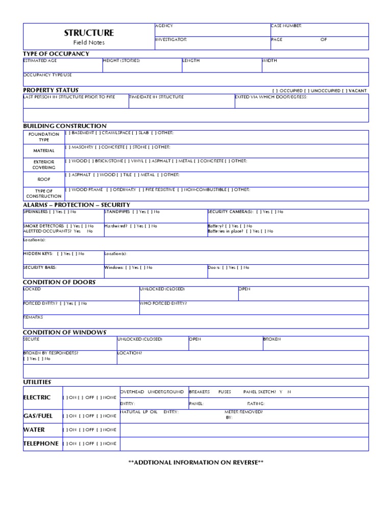Field Notes Structure | PDF | Technology & Engineering