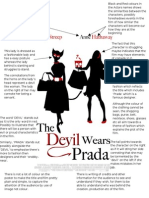 Film Poster Analysis Devil Wears Prada