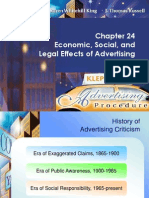 Economic, Social, and Legal Effects of Advertising