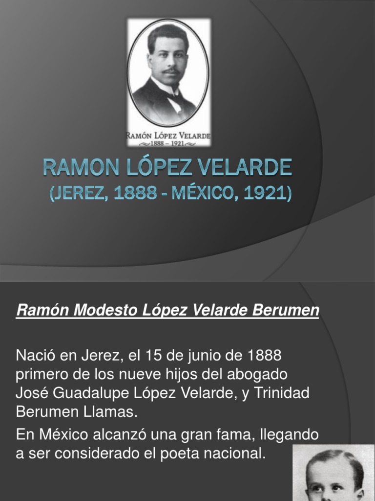 Biografía de Ramón López Velarde | PDF | Historia | Clásicos