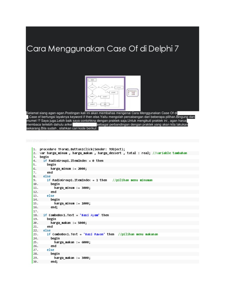 Optimasi Case Of di Delphi 7 | PDF