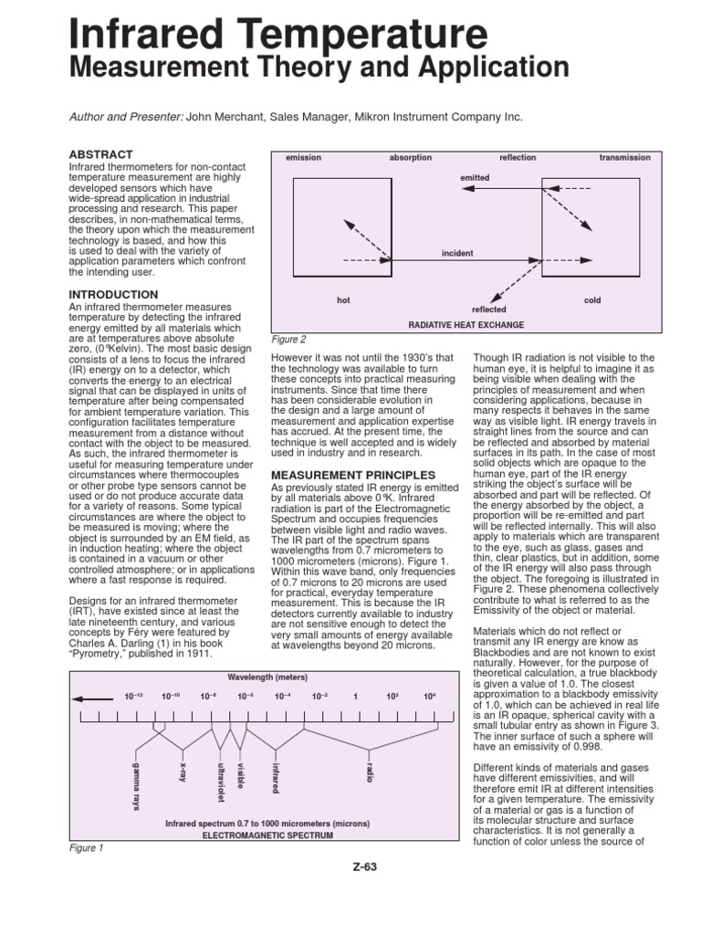 Infrared Thermometer Operation Explained | PDF | Infrared ...