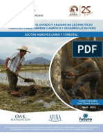 INFORME PERU: Estado y Calidad de Las Políticas Públicas Sobre Cambio Climático y Desarrollo en El Perú