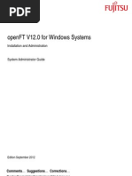 Download OpenFT V120 Installation and Administration Windows Systems by   SN109775520 doc pdf