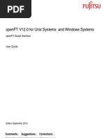 OpenFT V12.0 OpenFT-Script (Unix Systems and Windows Systems)