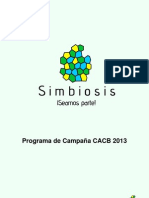 Programa de Campaña SIMBIOSIS-CACB 2013