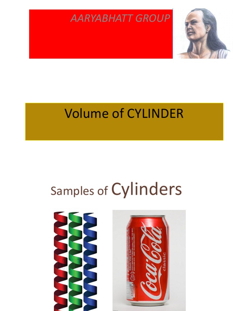 Cylinder Volume Calculation Guide | PDF