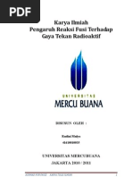Download Karya Tulis - Reaktor Nuklir dan Pemamfaatanya dalam perkembangan zaman manusia by Rudini Mulya SN109797395 doc pdf