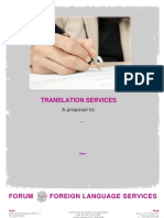 Generic Quotation FORUM - Translation Service
