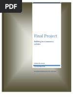 Project Report "Building An E-Com Website"