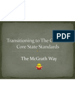 Transitioning To The Common Core State Standards