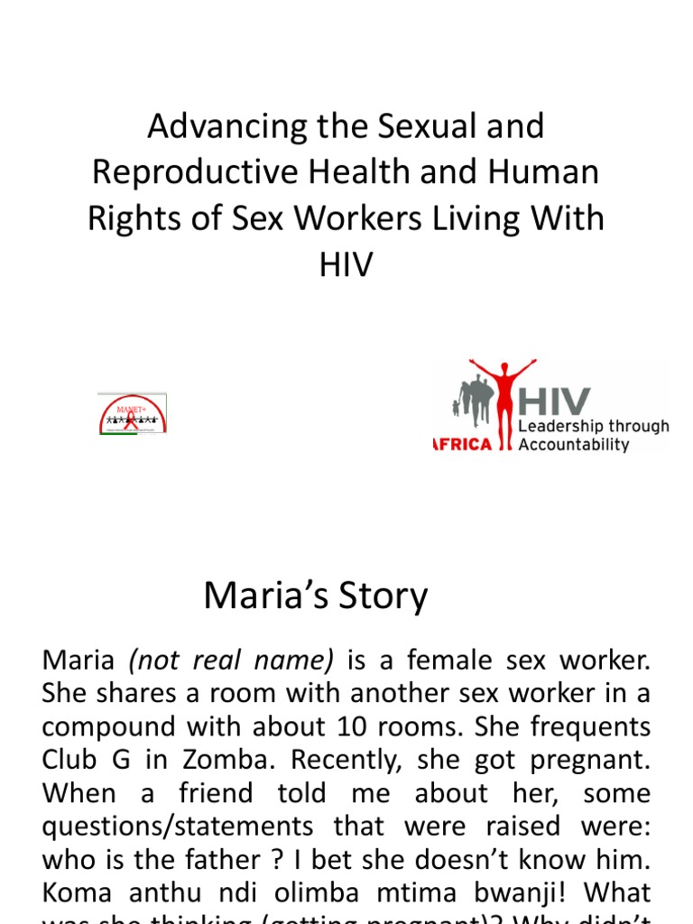 Advancing Sexual And Reproductive Health Rights Of Sex Workers Sexual