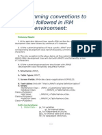 Programming Conventions To Be Followed in iRM Environment:: Dictionary Objects