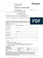 NSDL - Account Closure Form