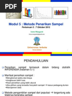 Download Pengantar Statistik Sosial Pertemuan5 Modul5 20121007 by Irene Margaret SN109815216 doc pdf