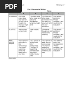 Download Persuasive Writing Rubric by JenniferLee SN109815268 doc pdf